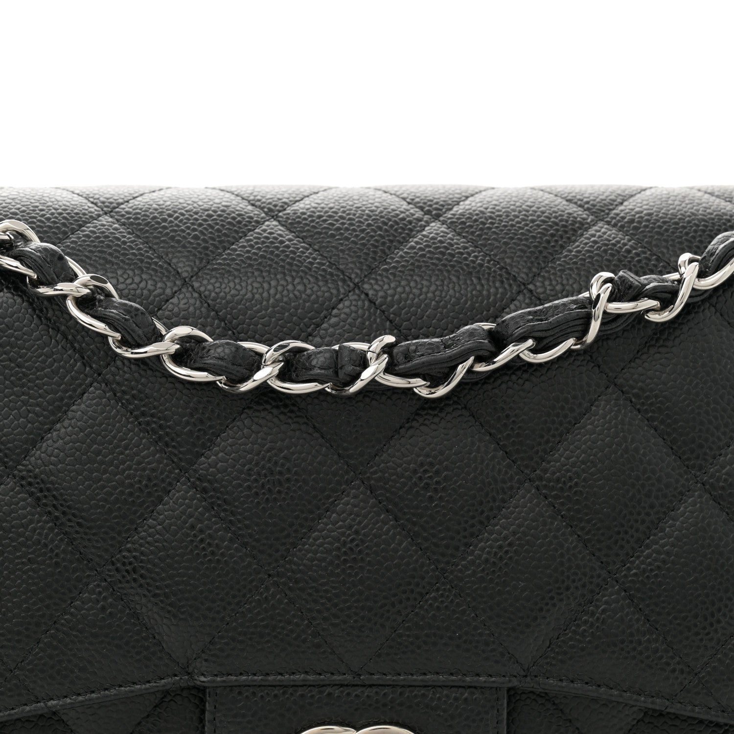 Chanel Caviar Quilted Jumbo Double Flap Black 8 of 11