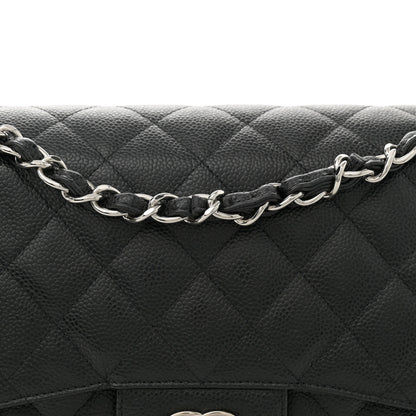 Chanel Caviar Quilted Jumbo Double Flap Black 8 of 11
