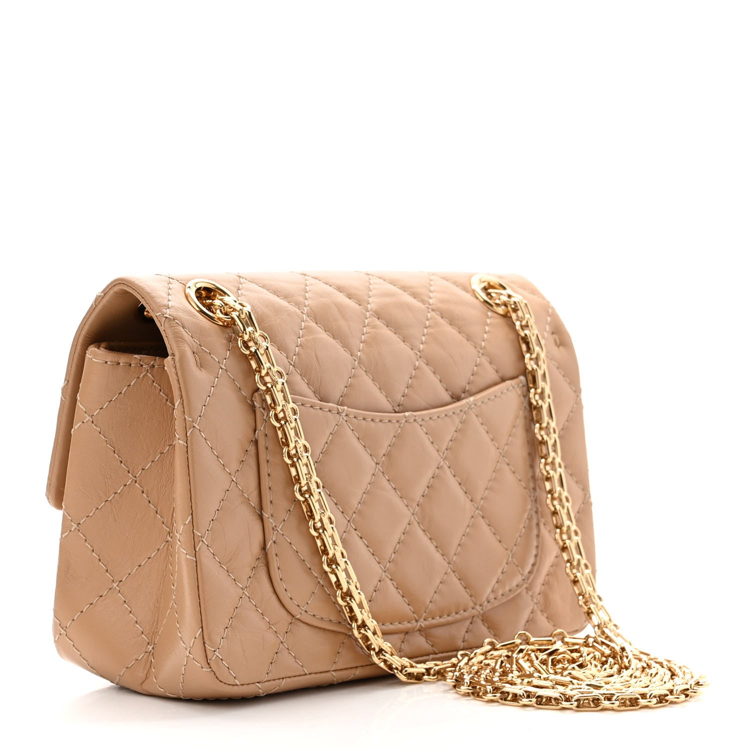 Chanel Aged Calfskin Quilted 2.55 Reissue Mini Flap Beige 2 of 10