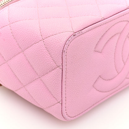 Chanel Caviar Quilted Sweetheart Vanity Case Pink 10 of 11