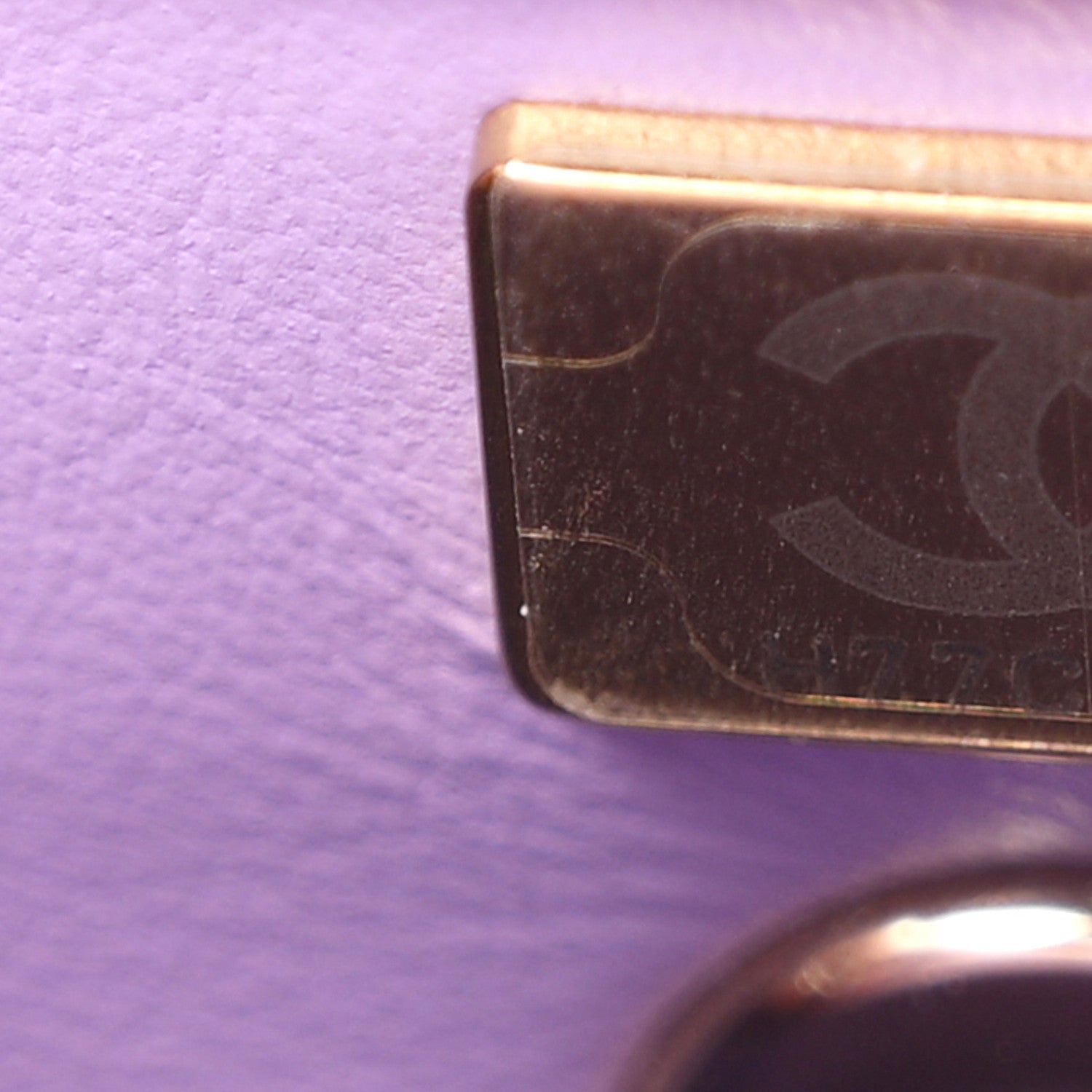 Chanel Caviar Quilted Mini Coco Handle Flap Light Purple 7 of 10