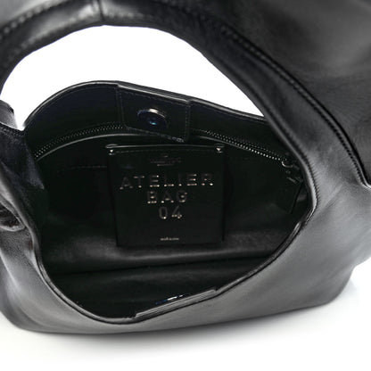 Valentino Garavani Nappa Atelier 04 Rouches Edition Small Ruffle Hobo Black 4 of 4