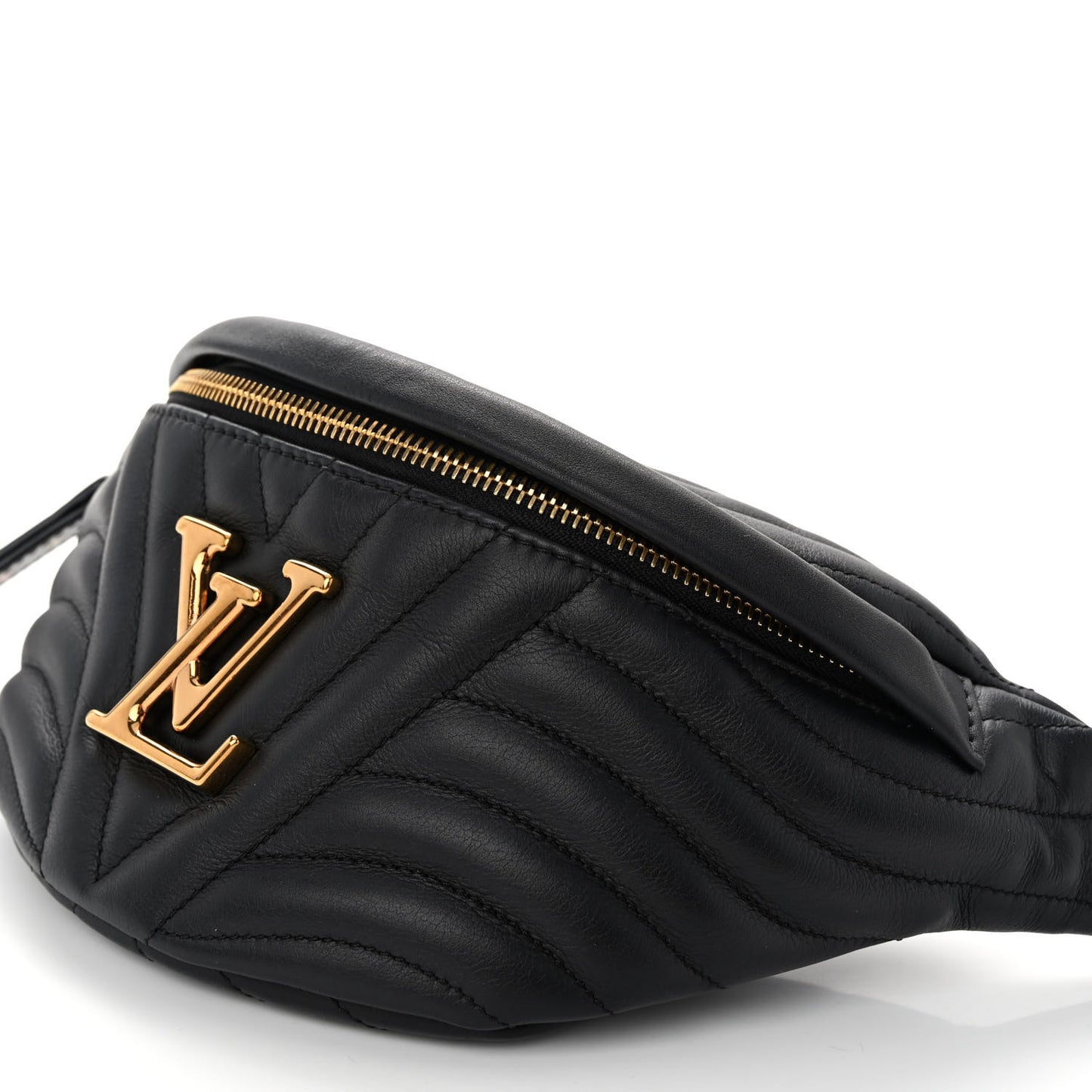 Calfskin Quilted New Wave Bumbag Black