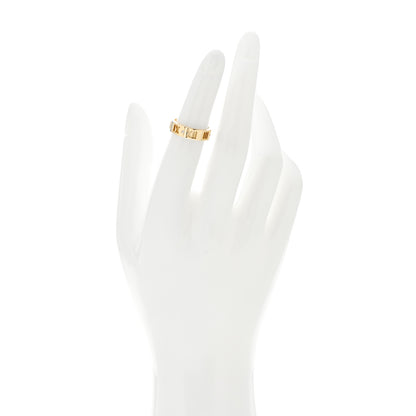 Tiffany 18K Yellow Gold Diamond Wide Atlas Pierced Ring 47 4.25 2 of 5