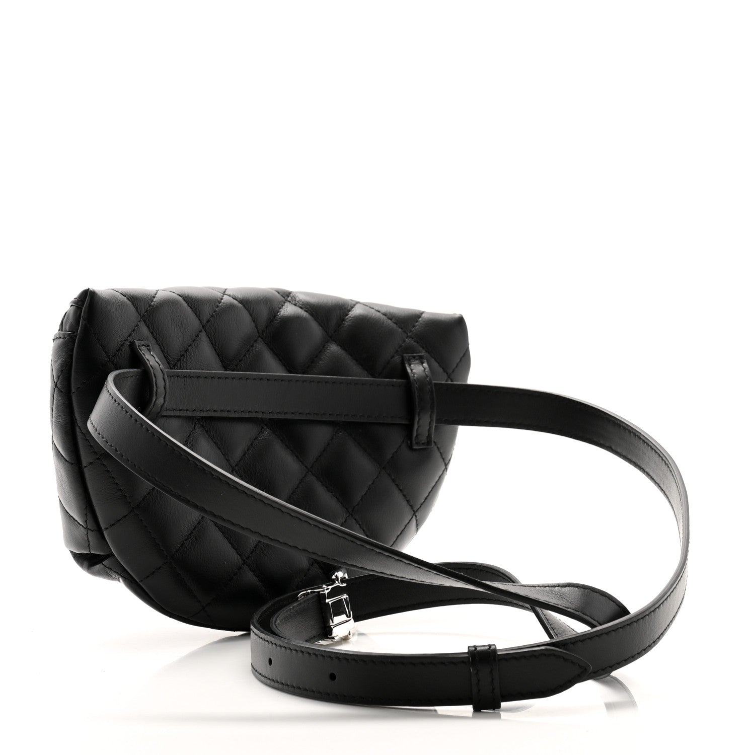 Chanel Calfskin Quilted Waist Belt Bag Black 3 of 10