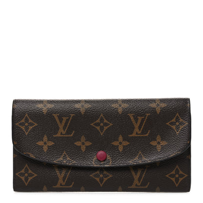 Louis Vuitton Monogram Emilie Wallet Fuchsia 1 of 7