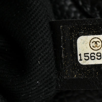 Chanel Soft Caviar CC Medium Top Handle Tote Black 7 of 10