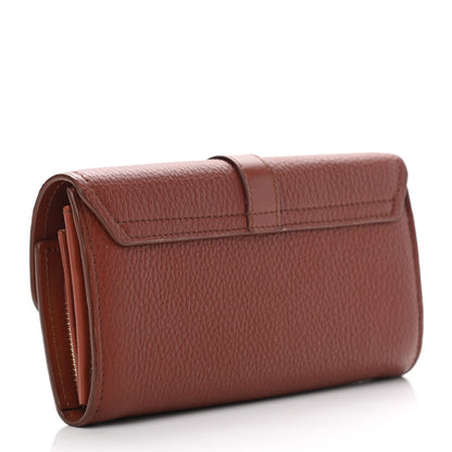 Chloe Grained Calfskin Aby Long Wallet Sepia Brown 3 of 12