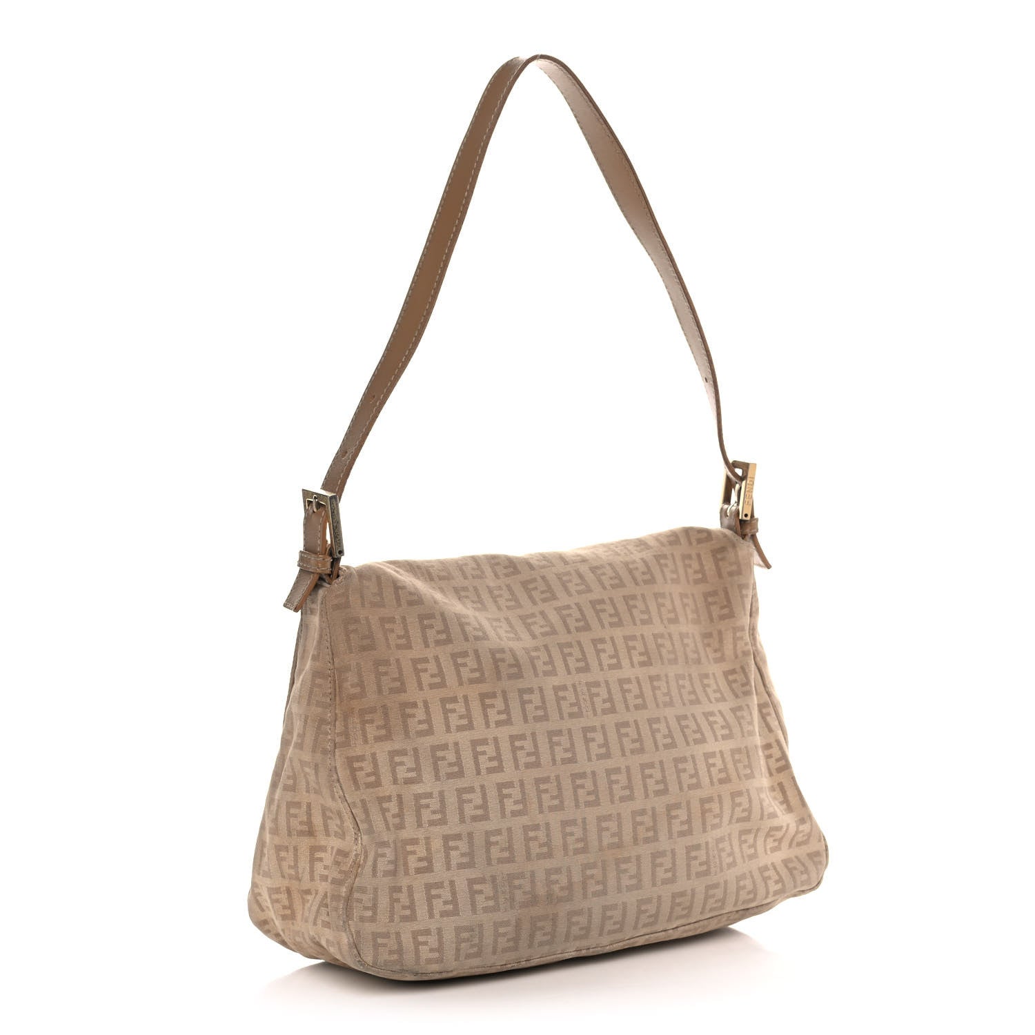 Fendi Zucchino Vitello Mama Baguette Beige Tortora 3 of 12