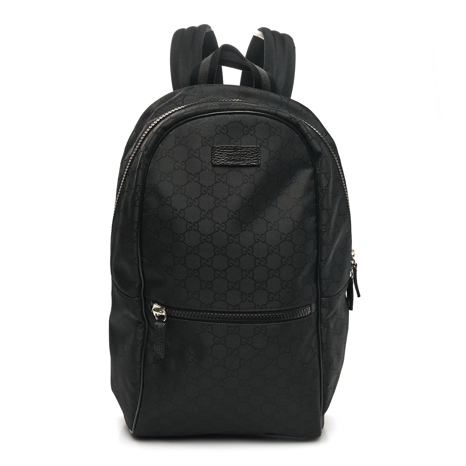 Gucci Nylon Monogram Slim Backpack Black 1 of 11