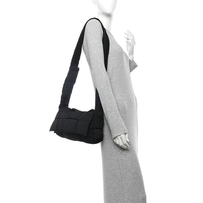 Bottega Veneta Nylon Intrecciato Padded Tech Cassette Bag Black 2 of 11