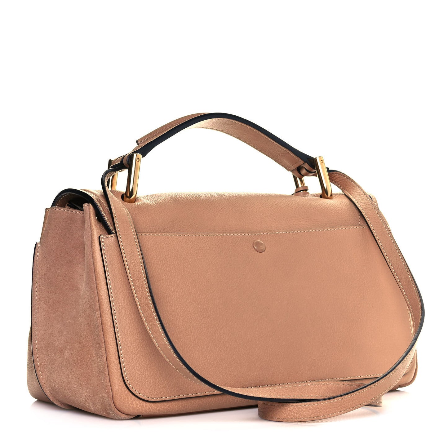 Smooth Calfskin Small Indy Shoulder Bag Biscotti Beige