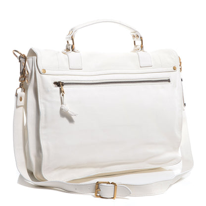 Proenza Schouler Lambskin PS1 Large Satchel White 8 of 15