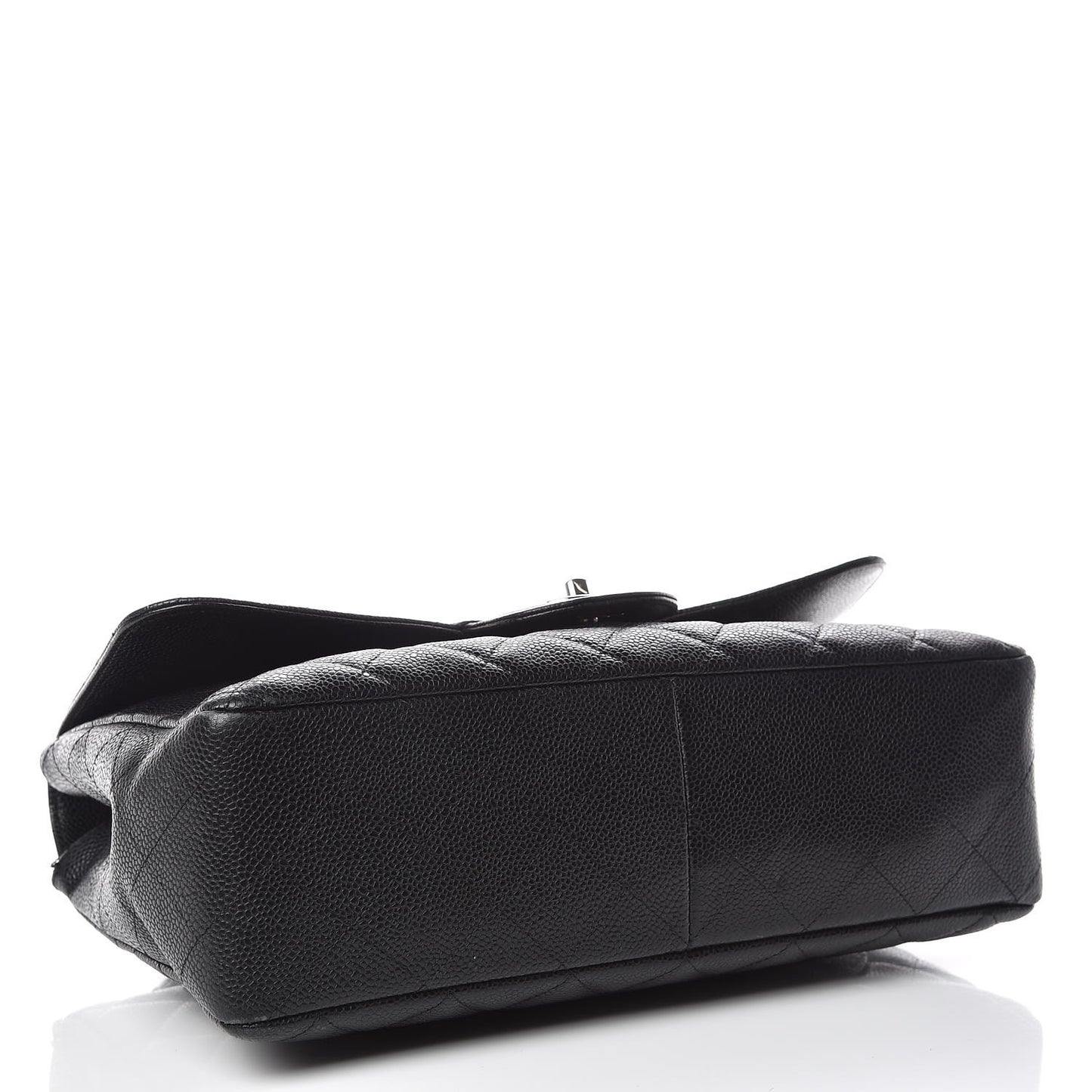 Caviar Quilted Jumbo Single Flap Black