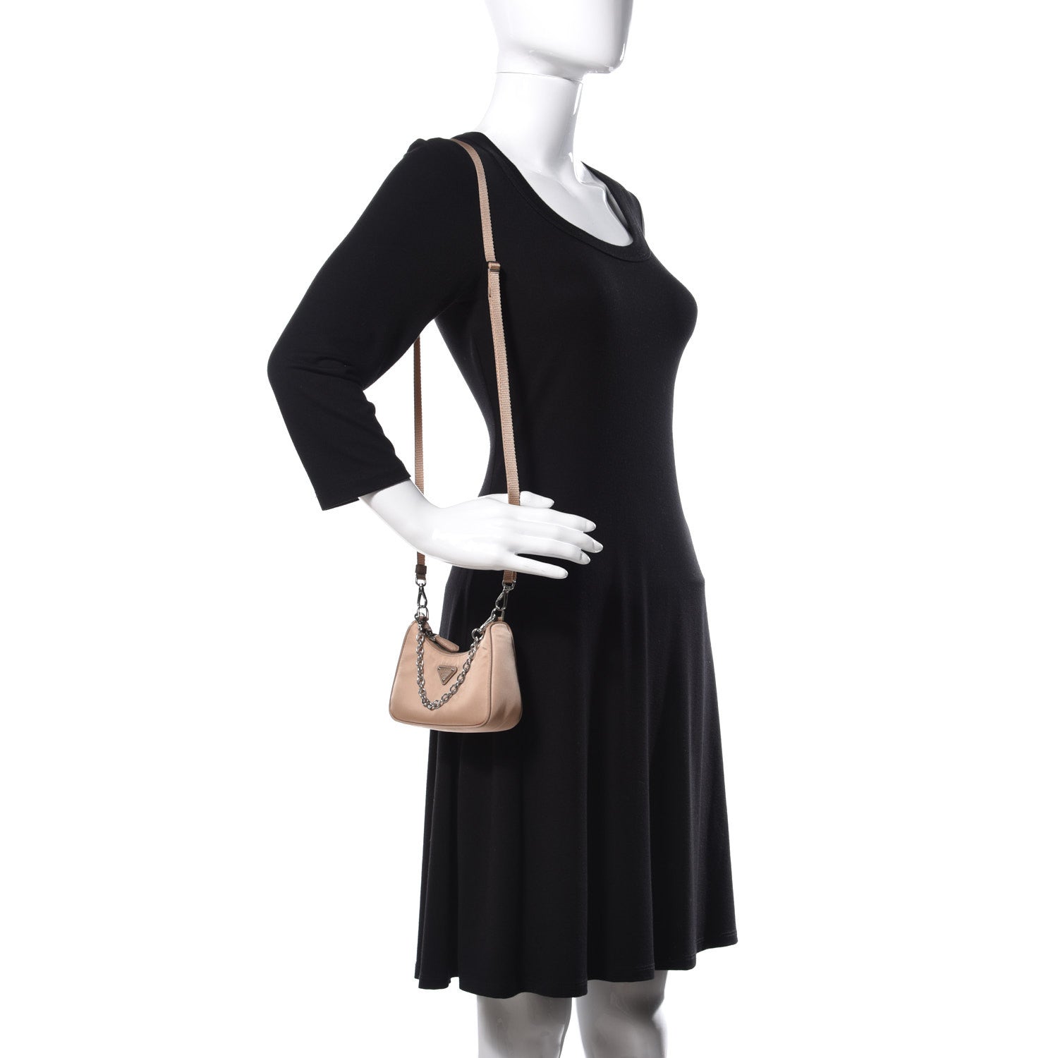 Prada Tessuto Nylon Saffiano Mini Re-Edition 2000 Shoulder Bag Cammeo 2 of 11
