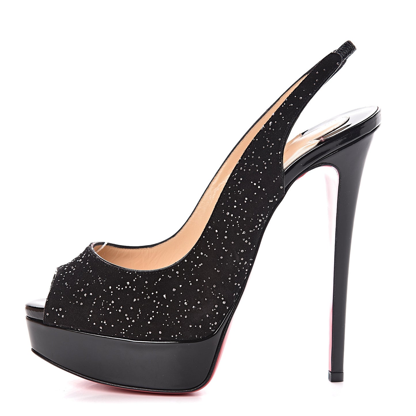 Crosta Meteor Lady Peep Sling 150 Pumps 38.5 Black