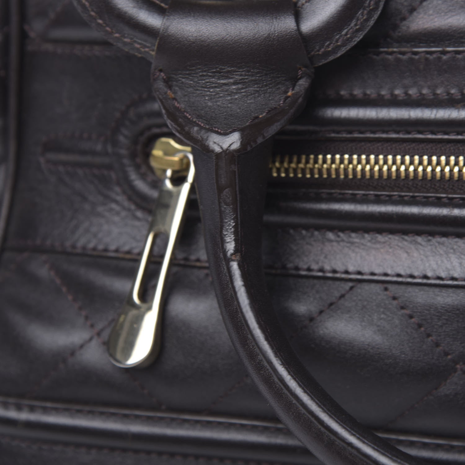 Burberry Lambskin Quilted Westbury Tote Dark Brown 19 of 23