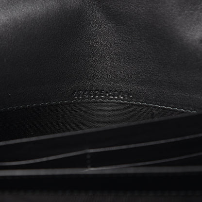 Gucci Calfskin Matelasse GG Marmont Chain Wallet Black 7 of 13