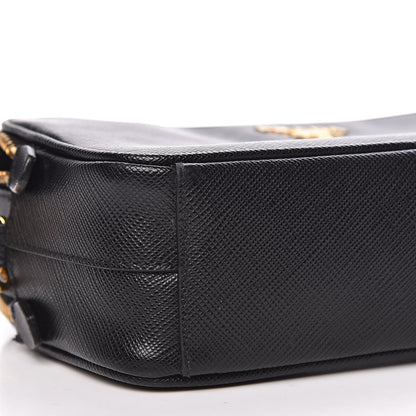 Prada Saffiano Mini Double Zip Crossbody Black 5 of 11