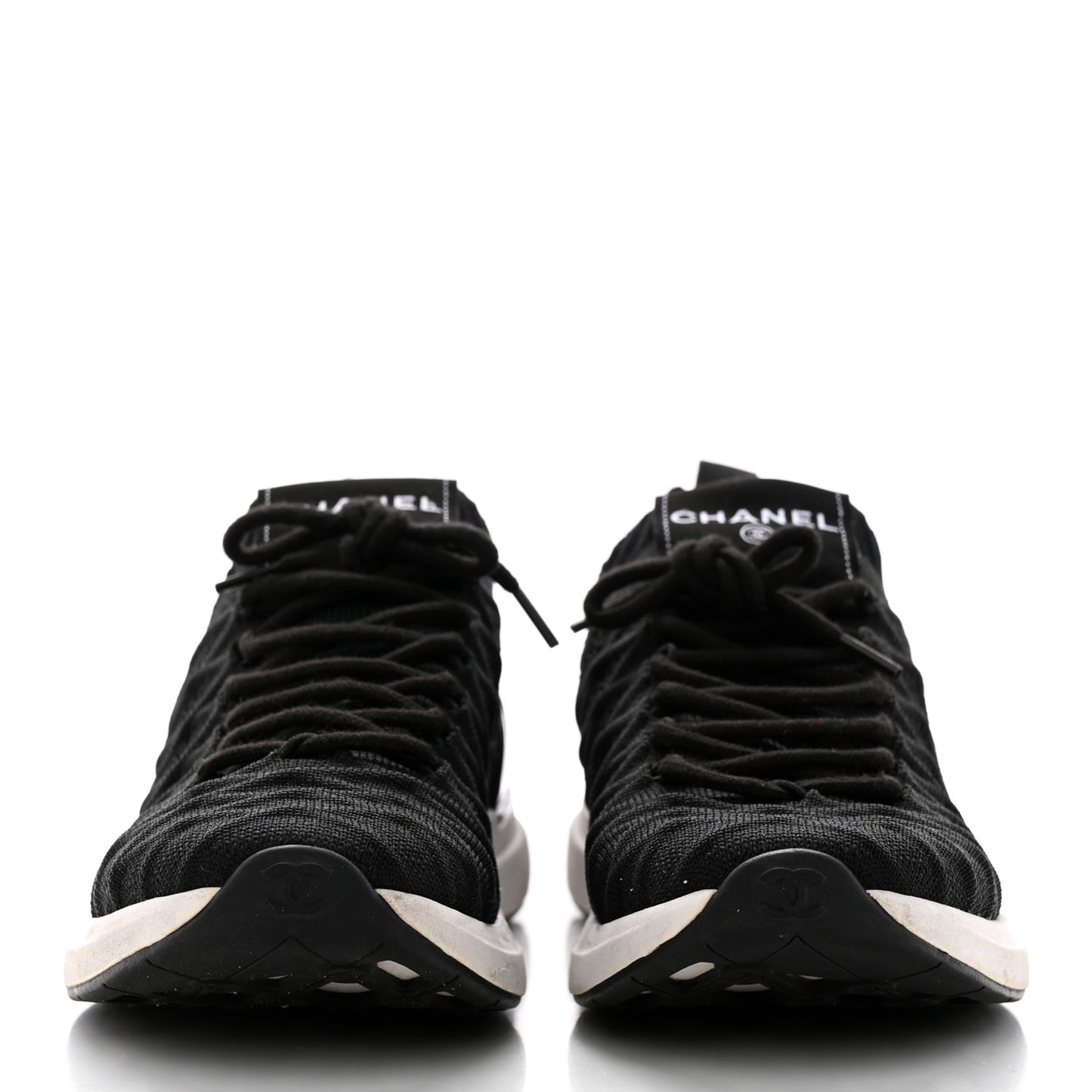 Fabric Logo Sneakers 36.5 Black