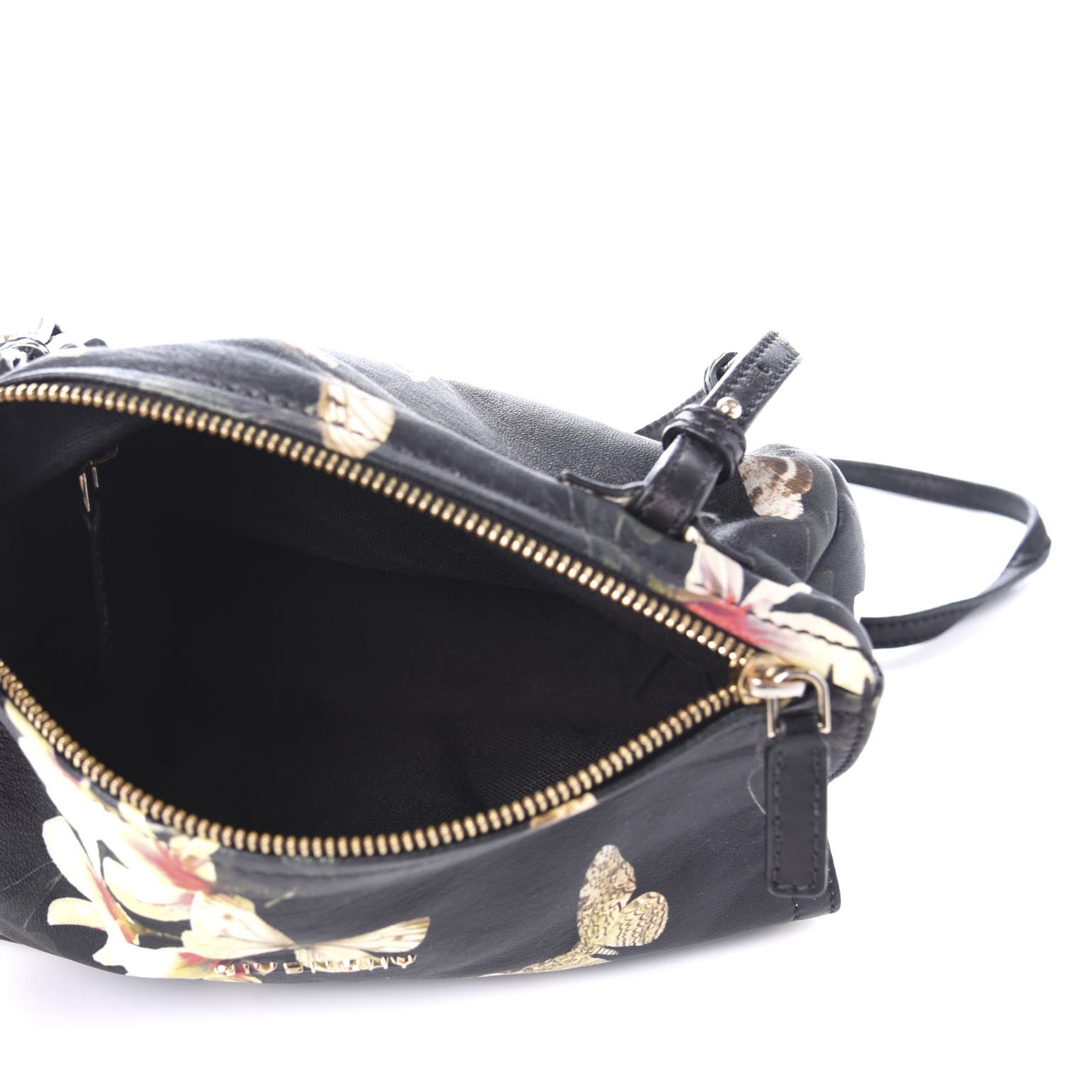 Givenchy Lambskin Magnolia and Moth Print Mini Pandora Black 5 of 9