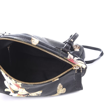 Givenchy Lambskin Magnolia and Moth Print Mini Pandora Black 5 of 9