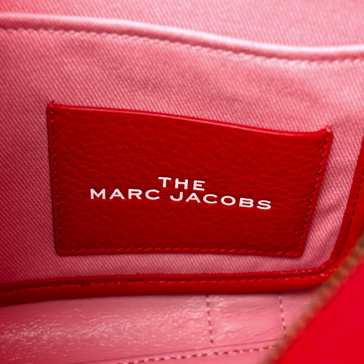 Grained Calfskin Small The Tote Bag Red