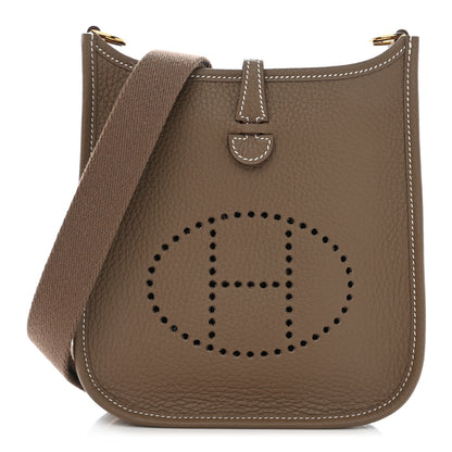 Hermes Taurillon Clemence Evelyne TPM Etoupe 1 of 10