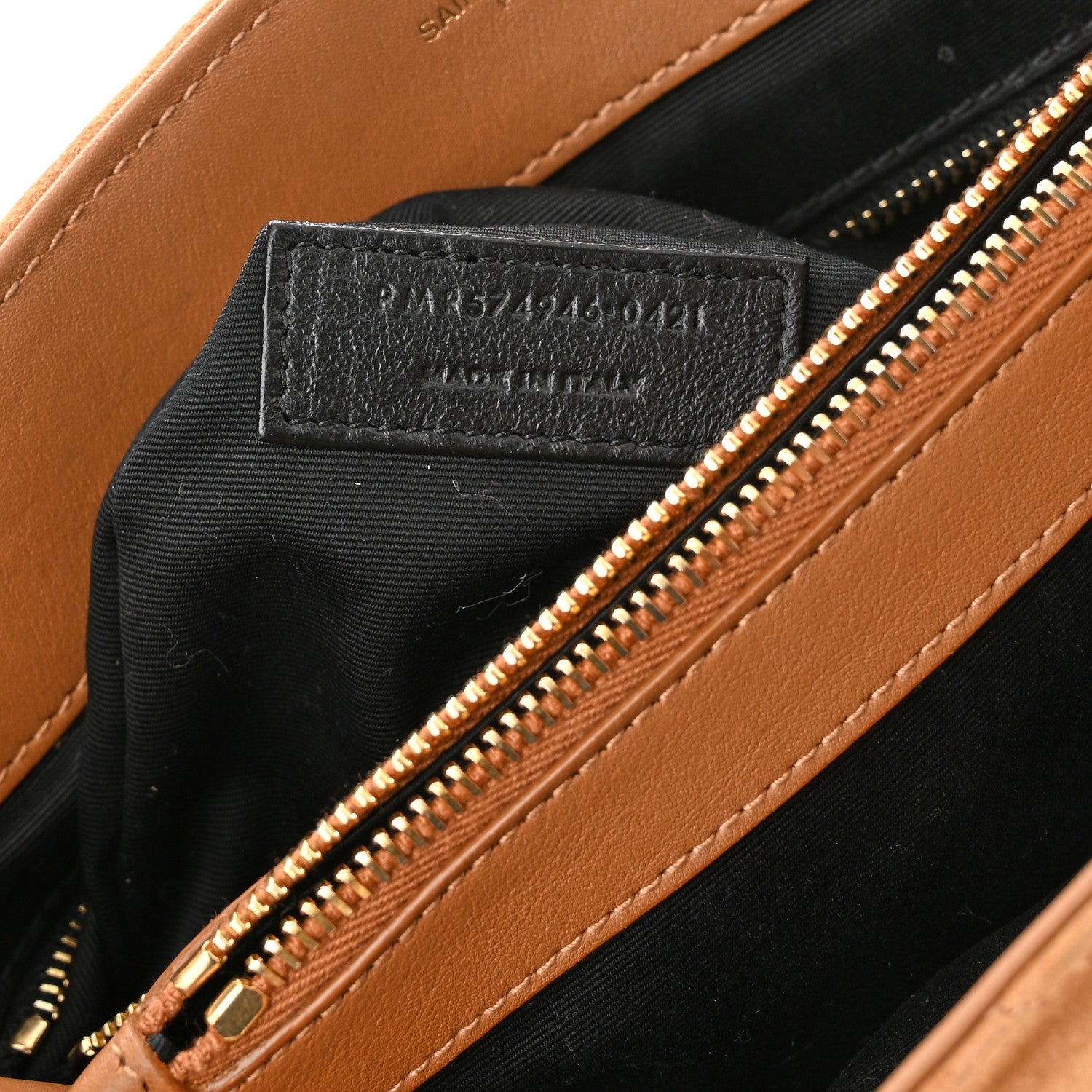 Saint Laurent Suede Y Quilted Monogram Medium Loulou Chain Satchel Cinnamon 8 of 13
