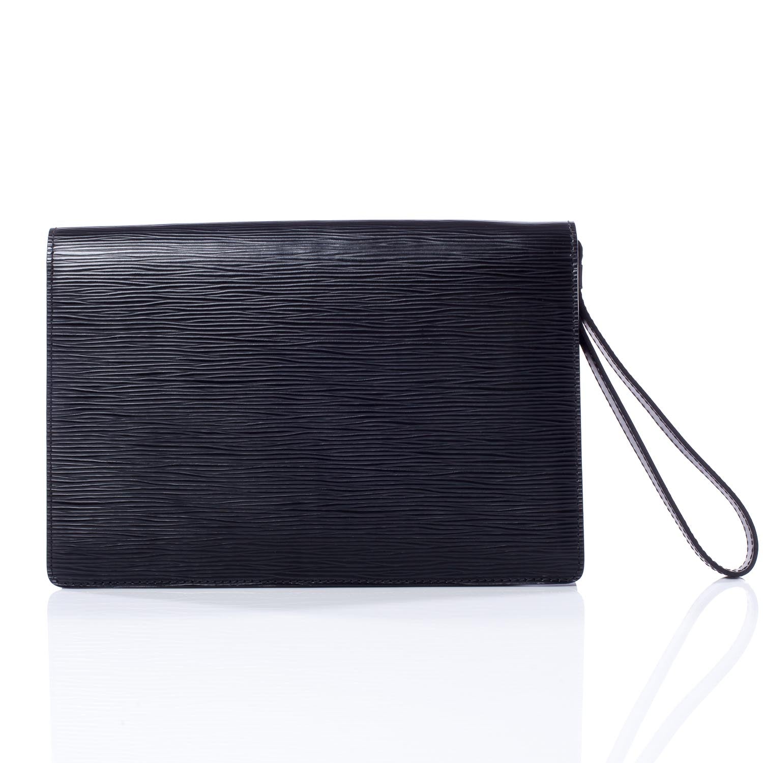Louis Vuitton Epi Pochette Sellier Dragonne Clutch Black 4 of 10