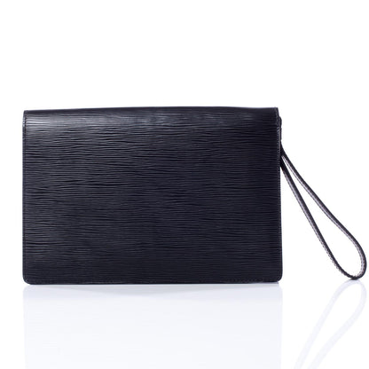 Louis Vuitton Epi Pochette Sellier Dragonne Clutch Black 4 of 10