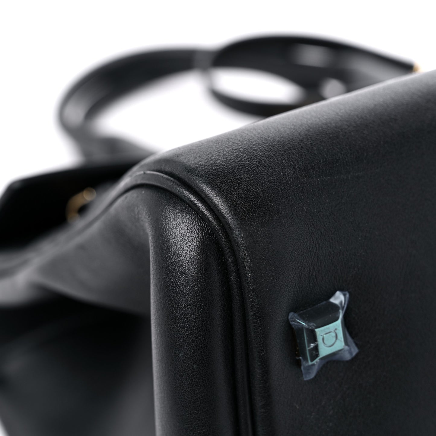 Calfskin Medium Studio Bag Black