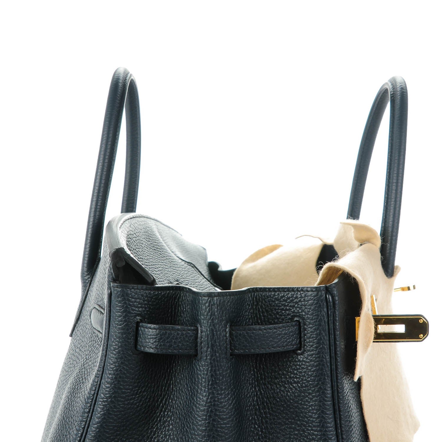 Hermes Taurillon Clemence Birkin 40 Bleu Obscur 17 of 23