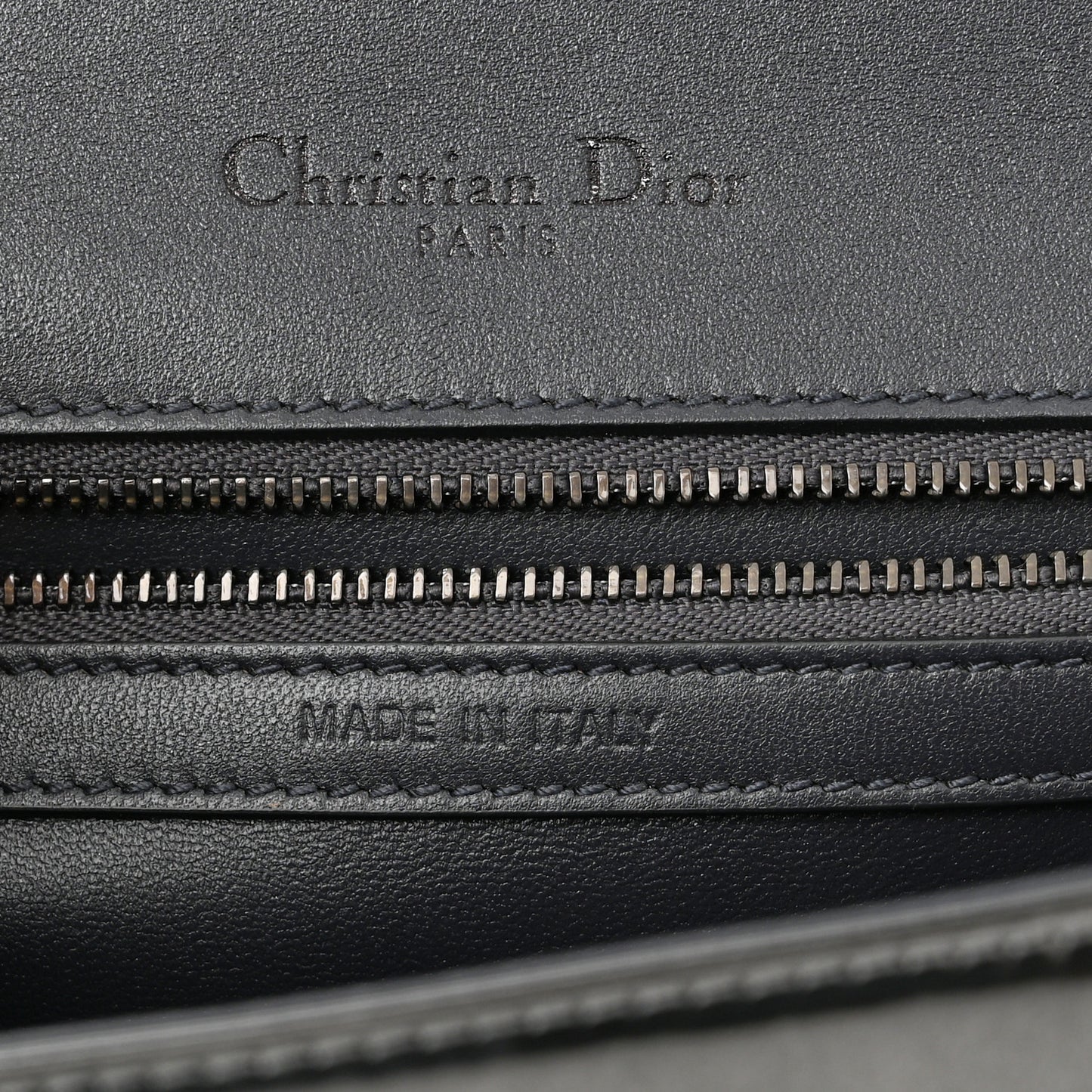 Metallic Patent Micro-Cannage Small Diorama Flap Bag Onyx Black