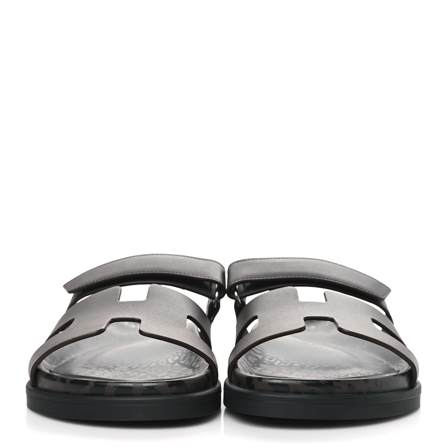 Hermes Calfskin Chypre Sandals 39 Ecorce 2 of 8