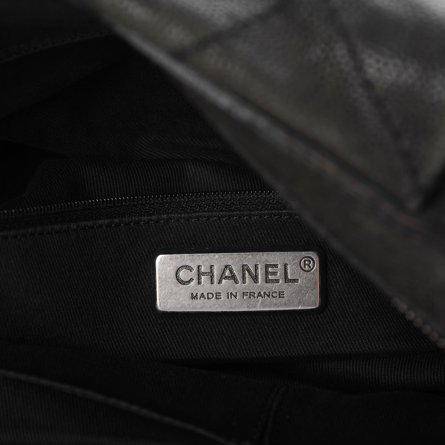 Caviar Stitched Large Outdoor Hobo Black