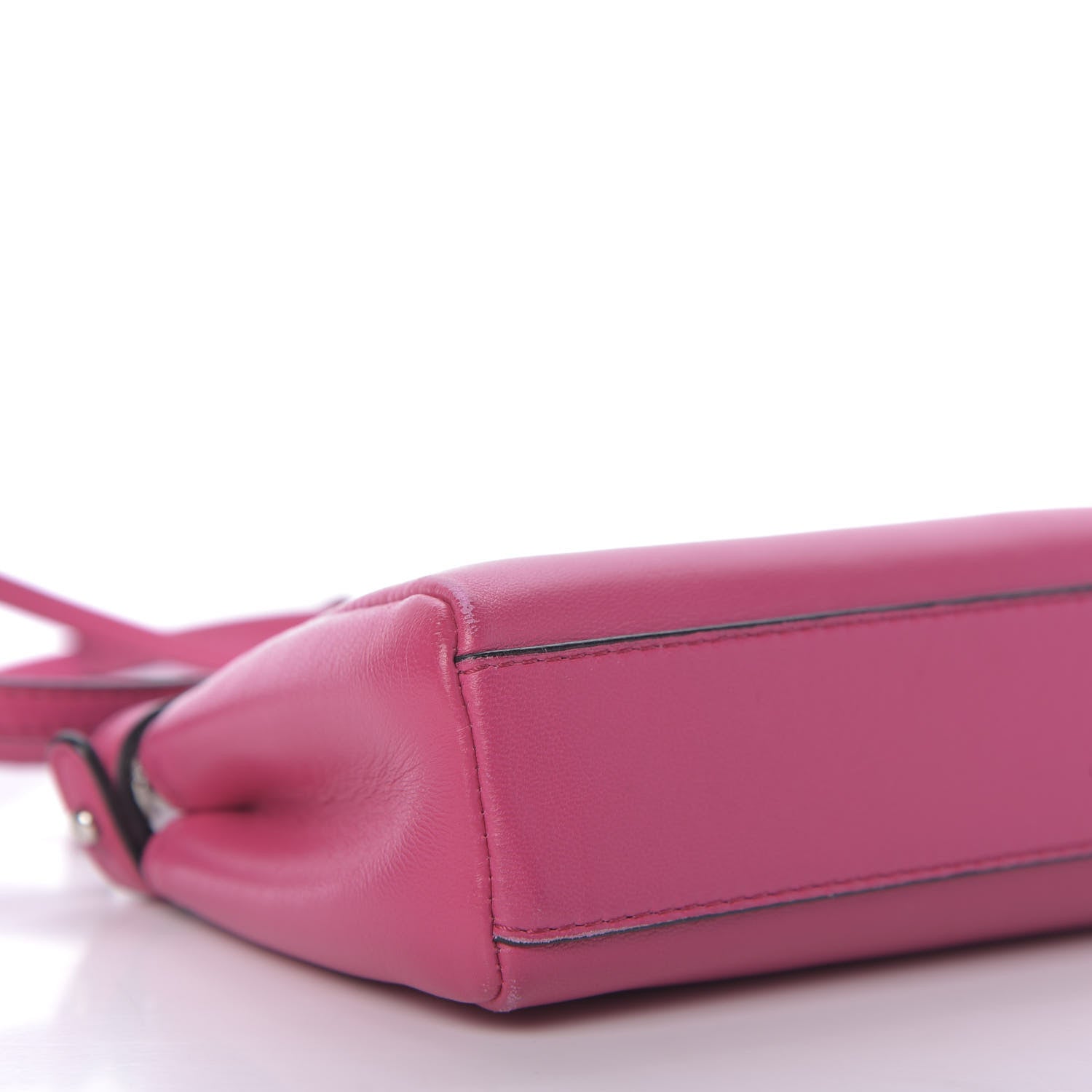 Fendi Nappa Micro Peekaboo Iconic Satchel Magenta 6 of 9