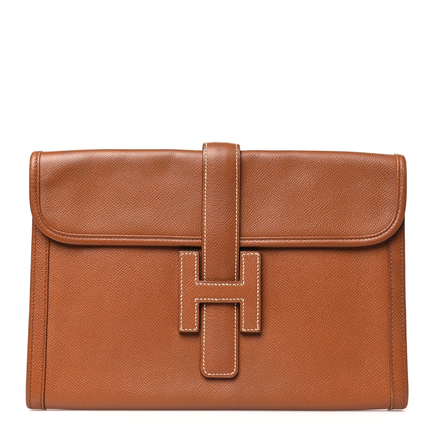 Hermes Epsom Jige PM Clutch Gold 1 of 13
