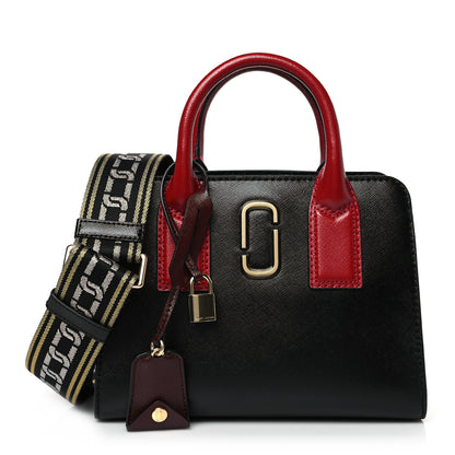 Marc Jacobs Saffiano Little Big Shot Tote Black Multicolor 1 of 9