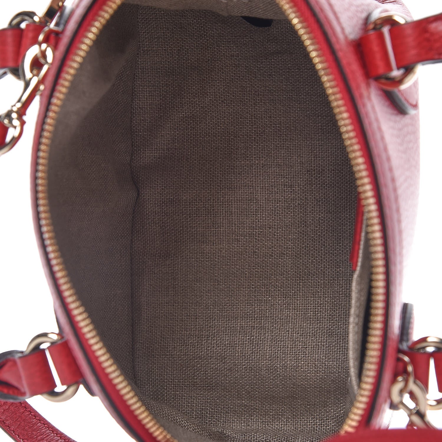 Gucci Dollar Calfskin Small GG Charm Dome Bag Red 8 of 10