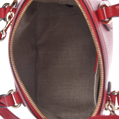 Gucci Dollar Calfskin Small GG Charm Dome Bag Red 8 of 10