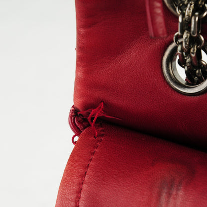 Chanel Distressed Patent Quilted 2.55 Reissue 227 Flap Red 12 of 13
