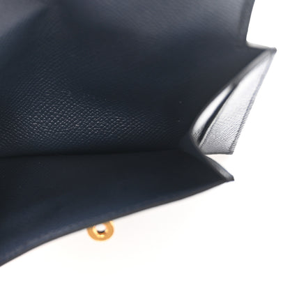 Hermes Epsom Kelly Pocket Compact Wallet Blue Indigo 5 of 7