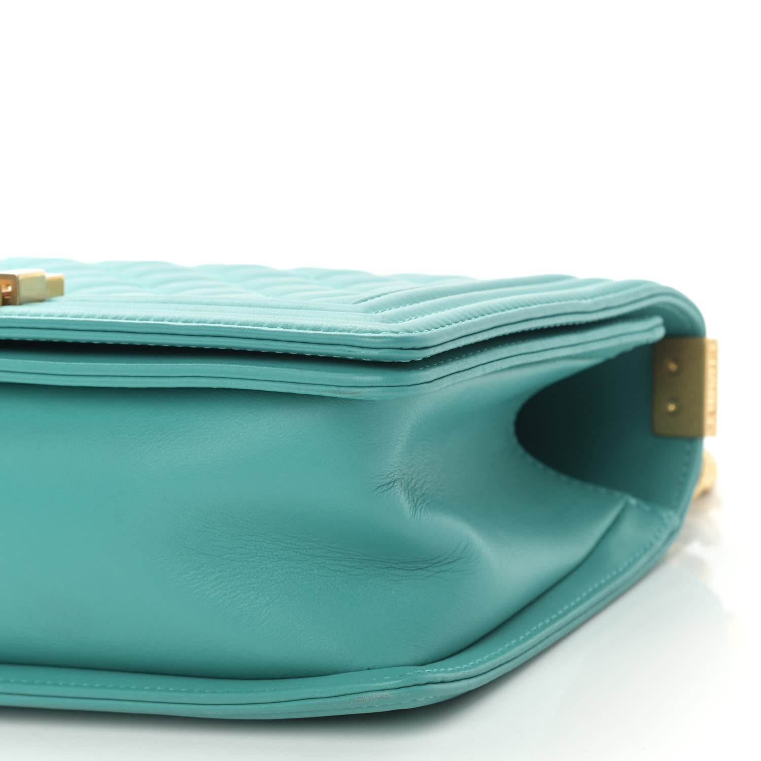 Chanel Calfskin Quilted Medium Boy Flap Turquoise 10 of 10