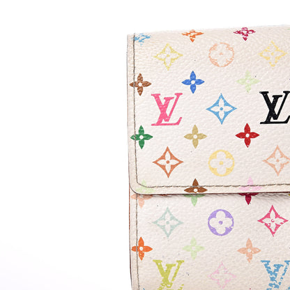 Louis Vuitton Monogram Multicolor Sarah Wallet White 8 of 19