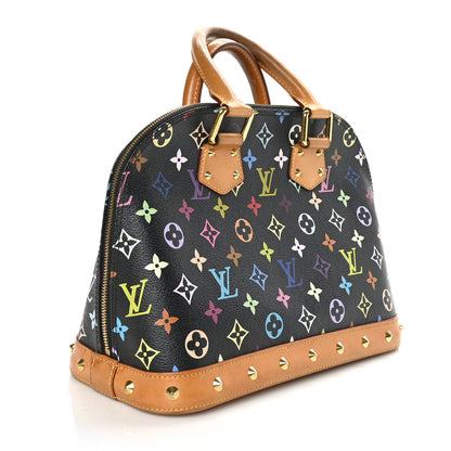 Louis Vuitton Monogram Multicolor Alma PM Black 3 of 9