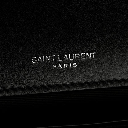 Saint Laurent Patent Cassandre Tassel Clutch Black 6 of 8