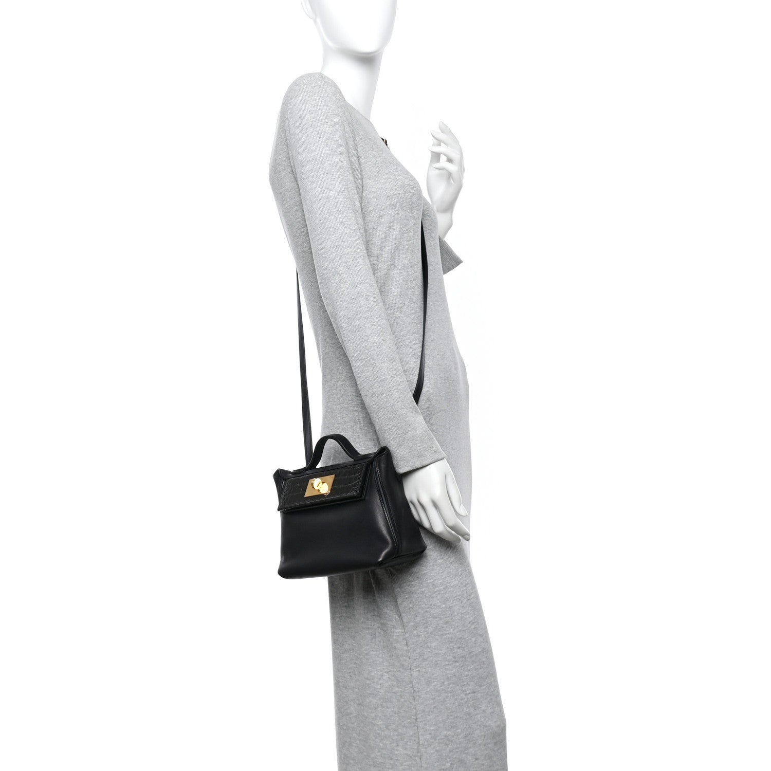Hermes Volupto Shiny Alligator Touch 24/24 21 Black 2 of 13