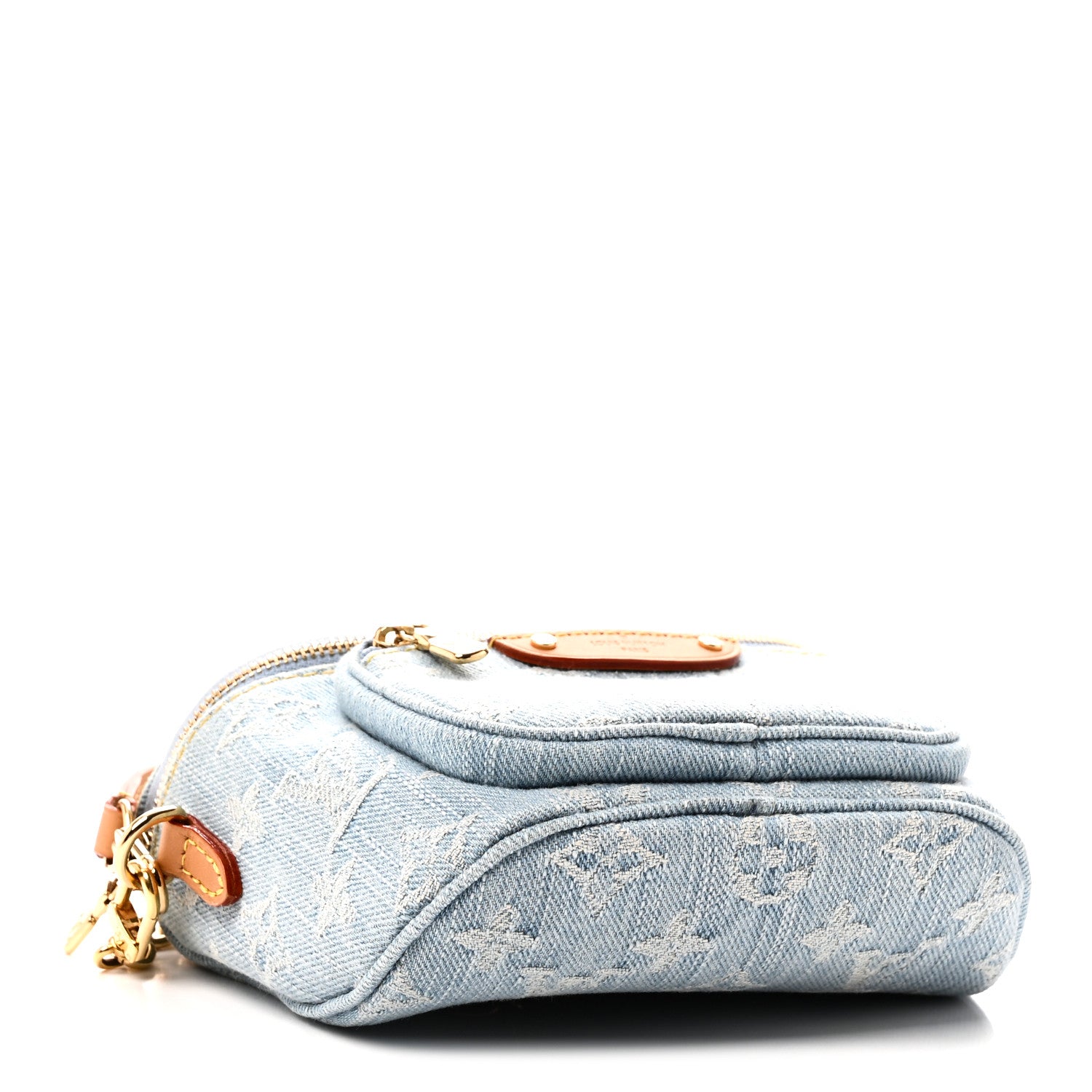 Louis Vuitton Monogram Denim Mini Bumbag Sky Blue 3 of 10