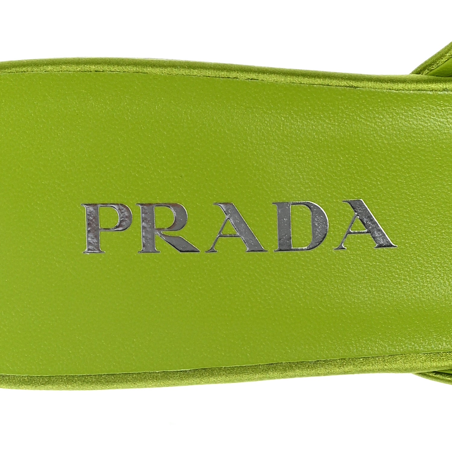 Prada Satin Modellerie Mules 38.5 Felce 8 of 9